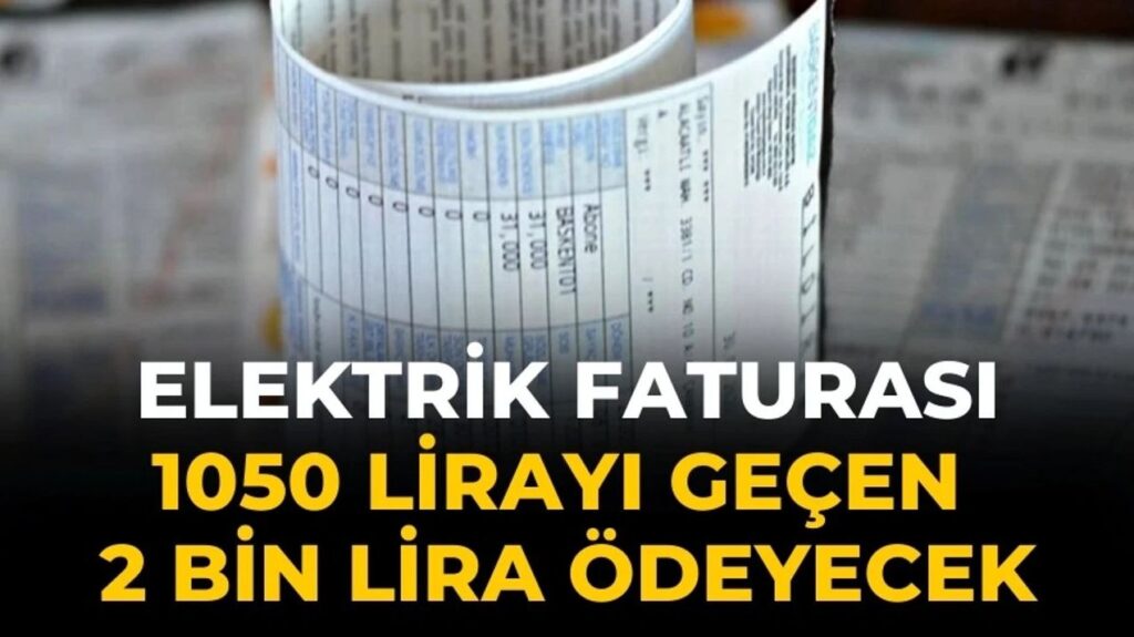 Elektrik faturalarında yeni dönem